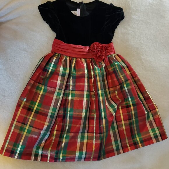 Beautiful ,Girls Holiday Dress size 6X ,by Bonnie Jean NWOT - Picture 2 of 5